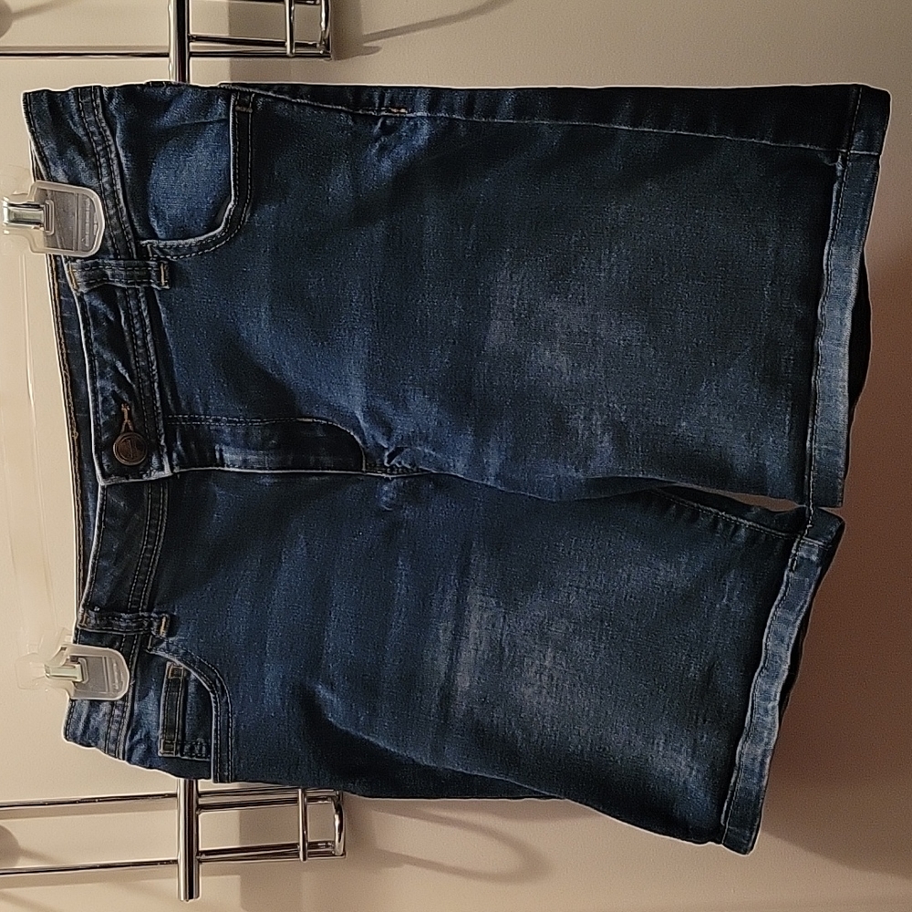 Navy Blue Jean Shorts